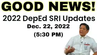 SRI 2022 latest update as of today Dec. 22, 2022 (5:30 PM).