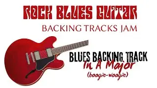 Blues Backing Track in A (Boogie-Woogie)