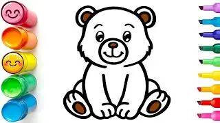 How to Draw a Cute Bear | Easy Step by Step Cartoon Drawing