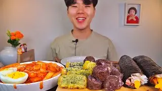 떡볶이 순대 참치김밥 불어묵김밥 김말이튀김. 분식day~⭐