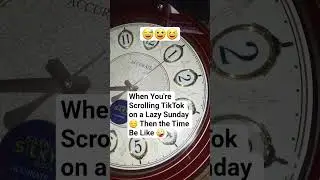 When You're Scrolling TikTok on a Lazy Sunday 😌 Then the Time Be Like 🤪 #shorts #funny #comedy