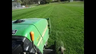 Mowing amazing sports fields