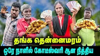 தங்க தென்னைமரம் ஒரே நாளில் கோடீஸ்வரி ஆன நித்திய  | THAKALI COMEDY