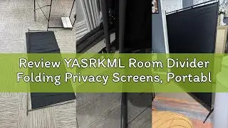 Review YASRKML Room Divider Folding Privacy Screens, Portable Room Divider Panel 3 Panel Partition R