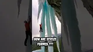 How are Icicles formed ? #ice  #snow #shorts #shortsfeed #viral #trending #facts #ytshorts #ytshort