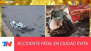 CIUDAD EVITA I Un auto se incrustó debajo de un colectivo. Dos jóvenes muertos