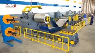 Zain One Industry factory slitting line video cut to length machine line slitting line machine