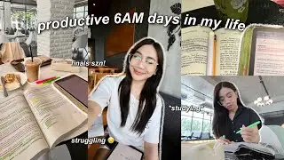 STUDY VLOG | waking up at 6AM, studying for finals, accountancy student