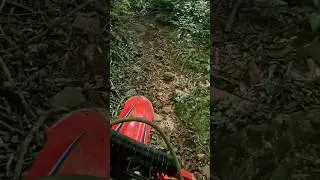 Extreme Enduro Motorcycle Trail in The Mud