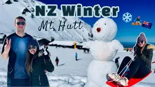 MT HUTT NEW ZEALAND ❄️🇳🇿 | We enjoyed the toboggan and building a snownan | VLOG 40