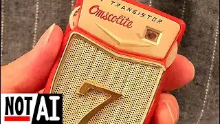 Made in USA. Really? REALLY? Omsco Omscolite vintage Japan transistor radio