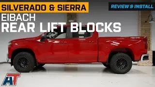 2019-2026  Silverado 1500 Eibach 1-Inch Pro-Truck Rear Lift Blocks Review & Install