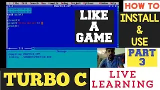 How to install turbo c || How to use turbo c