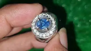 Natural Blue Sapphire 2.14ct 7.57x6.55x4.32mm Heat Only Srilanka