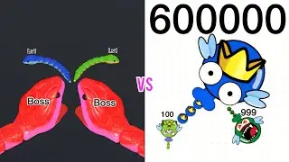 Snake Clash VS Mosquito.io. Epic Battle🔥