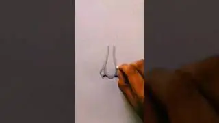 Realistic Nose drawing // Easy trick for drawing Nose// shorts.