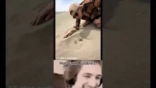 Hot Sand Bubbles in the desert 🏜️ 🔥 #shorts #ytshorts #viralvideos #facts