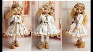 Бело-коричневый аутфит - обзор/ White and brown outfit in a rustic style for dolls Little Darling
