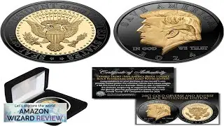 Donald Trump 2024 Save America USA One-Full Ounce Coin Black Ruthenium Review