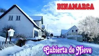 Recorrido Por Dinamarca Rural Cubierta de Nieve ❄️