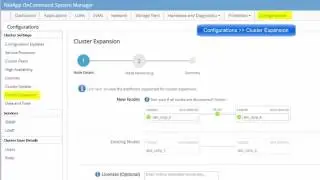 Cluster expansion in OnCommand System Manager 9.2