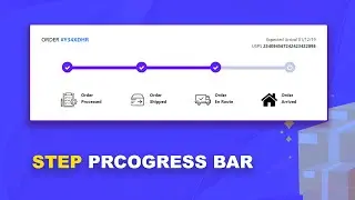 Create Step Progress Bar Using HTML And CSS | HTML And CSS Tutorials For Beginners