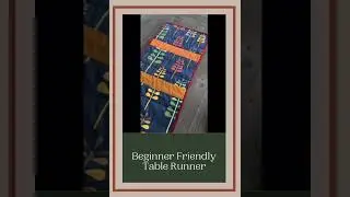 Easy Reversible Quilted Table Runner Pattern #quilting #beginnerquilt #tabledecoration