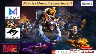 NIGMA vs SECRET | Full Match Highlights Game 1 | Beyond Epic Group A Match | EU/CIS