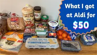 Aldi grocery haul | $50 | low grocery budget