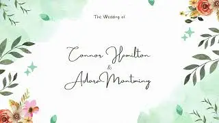 Green Watercolor Wedding invitation video
