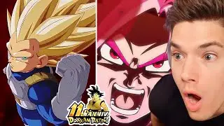 NEW SSJ4 Goku & SSJ3 Vegeta Super Attacks Reaction on 11th Anniversary Dokkan Battle!