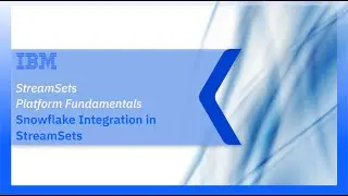 Snowflake Integration in StreamSets