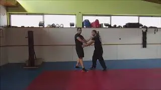 Wing Chun - kan sao en la forma del muñeco de madera