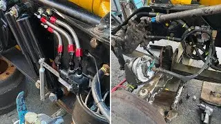 Front air bag suspension for semi trucks / Sistema de bolsas de aire / @Eiver2Trucker