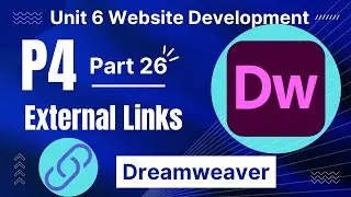BTEC Level 3 IT - Unit 6 - Website Development - Part 26 - P4 - ADDING EXTERNAL LINKS TO ICONS(2022)