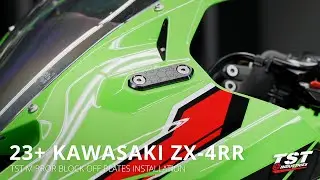 How To Install Mirror Block Offs on 2023+ Kawasaki ZX-4RR by TST Industries