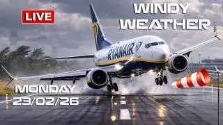 🔴LIVE WINDY WEATHER Plane Spotting at DUB ACTION! (February 23rd, 2026) #live #dublinairport