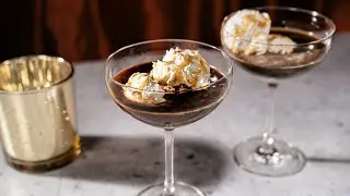Whiskey Caramel Affogato // dessert meets cocktail magic