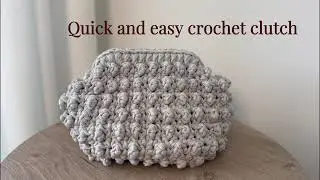 Neceser a crochet fácil y rápido.                             