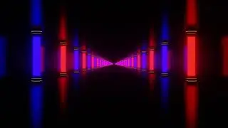 4K Neon Path Loop Animation