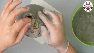 Table lamp making_Plastic bottle Corner Flower vase_ Lighting lam...