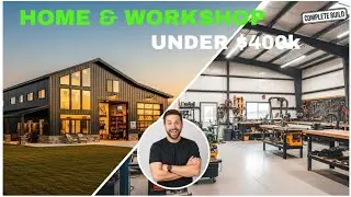 Barndominium With Workshop: 3,000 Sq Ft Home + Shop for Under $400K (Full Tour)