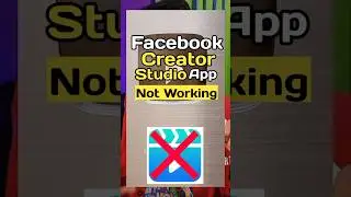 Facebook Creator App Not working #problem  #viral #facebook  #manojdey