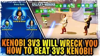 Master Kenobi is the New Best 3v3 Grand Arena Defense? Insanely OP! How to Beat Master Kenobi in 3v3
