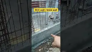 RCC v/s Brick wall #tatujitendra #buildingconstruction #viral #rccwall #shorts #short  #ytshorts
