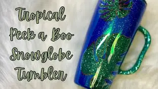 Tropical Peek A Boo Snow Globe