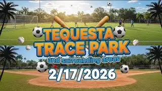 Tequesta Trace Park and surrounding areas in Weston Florida. Drone views on 02/17/2026