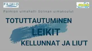 Paimion uimahalli Solina - lasten uimakoulu - totuttautuminen, leikit, kellunnat ja liu'ut