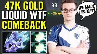 EPIC 1 SEC ROSHAN - Liquid 47k Gold ComeBack Epic Plays EPICENTER Major Dota 2 - Miracle- Arc Warden