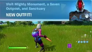 Visit Mighty Monument, a Seven Outpost, and Sanctuary - Fortnite